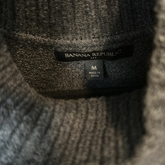 Moc Turtle Neck Sweater Dress Banana Republiclic M - Picture 2 of 3